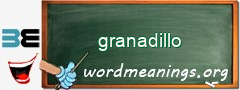 WordMeaning blackboard for granadillo